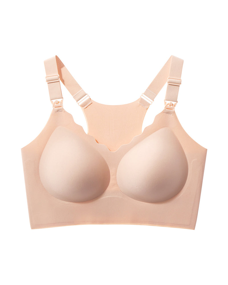 Plus-Size Women's Lingerie Seamless Minimizes Large Bust Push-Up & Lift Side Support Sculpted Back Sports