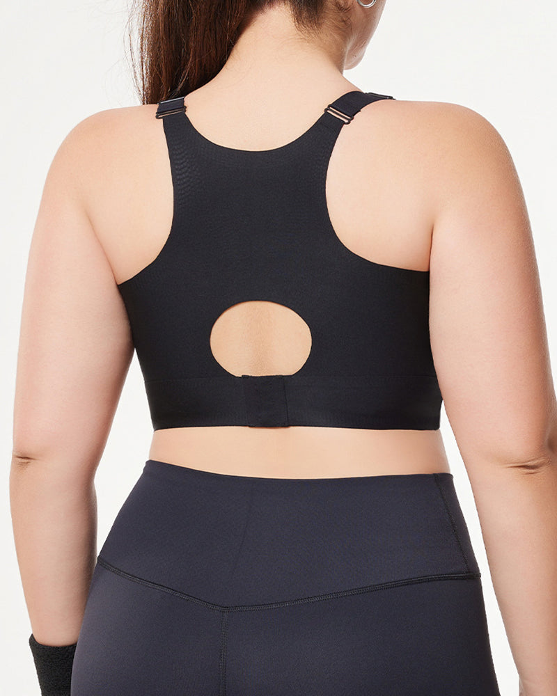 Plus-Size Women's Lingerie Seamless Minimizes Large Bust Push-Up & Lift Side Support Sculpted Back Sports