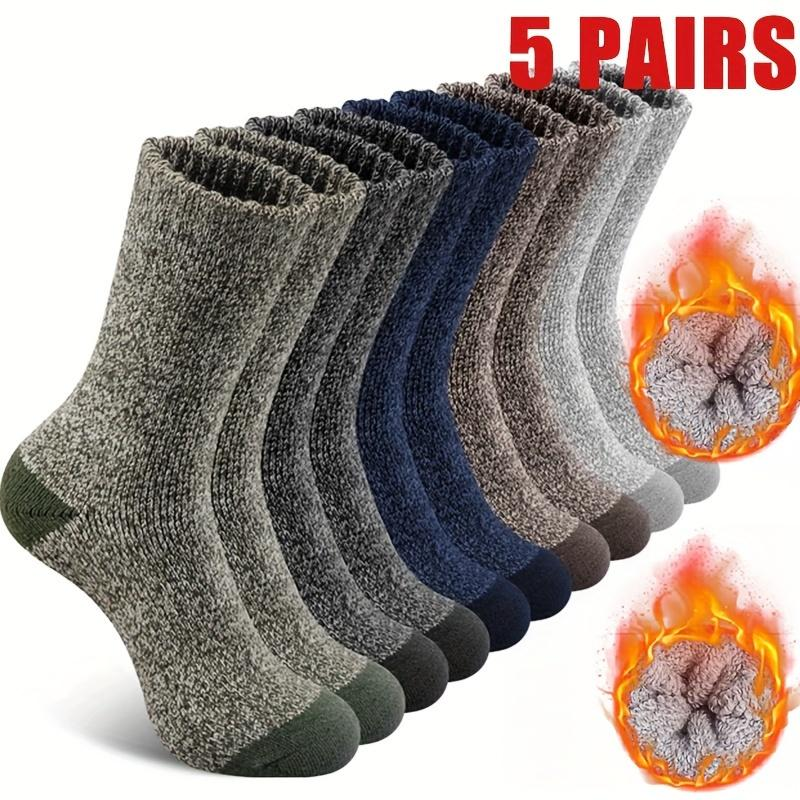 5 Pairs of Men's and Women's Thickened Warm Winter Socks