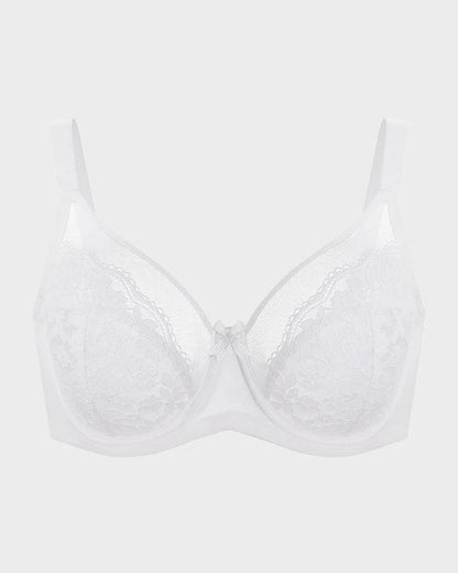 Floral Lace Minimizer Comfort Bra
