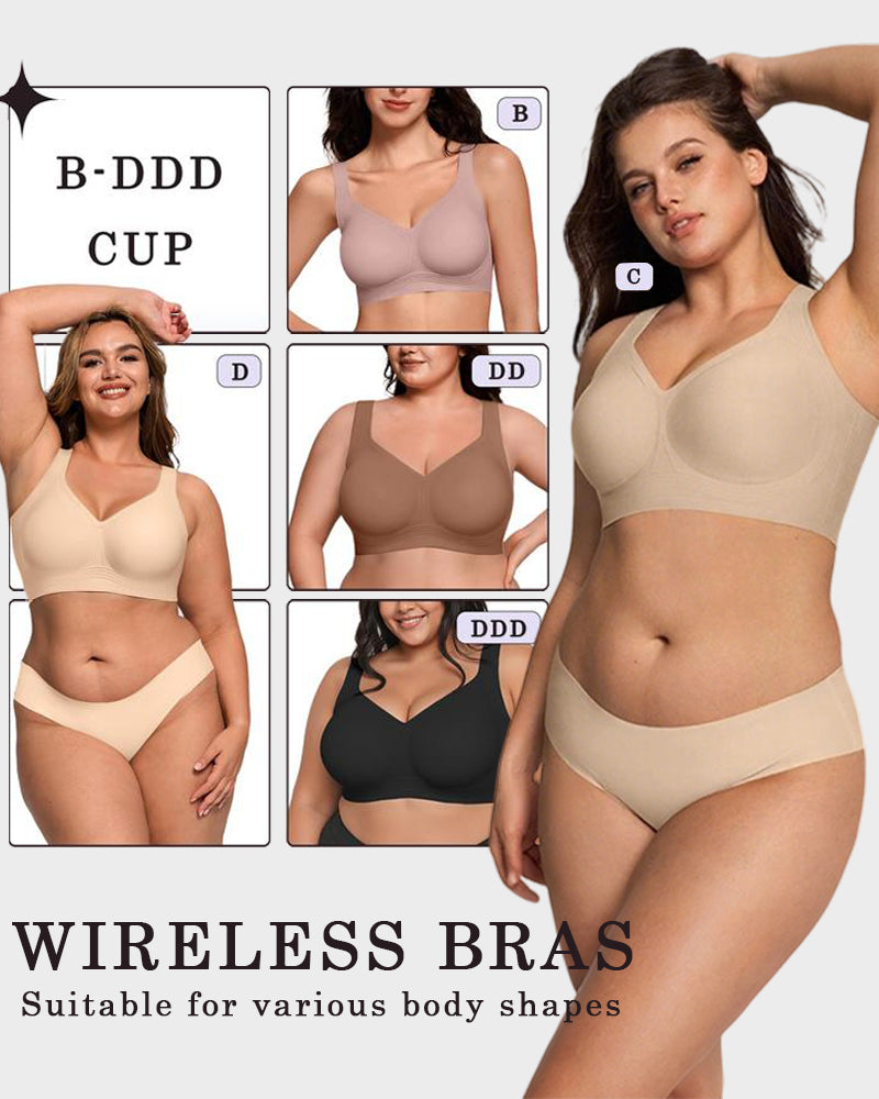 Comfortable Wireless Full Coverage Jelly Smoothing Bra