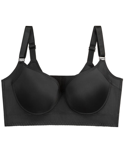 Large Size Smooth Seamless Sexy Lingerie Women's Gathered Breast Anti-sagging Rims Bra Deep V Bra