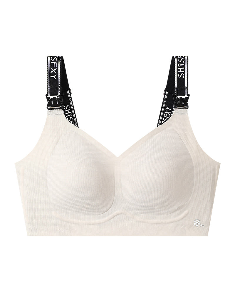 Nursing Support Anti-sagging Postpartum Feeding Fixed cups Back-enhancing Bra