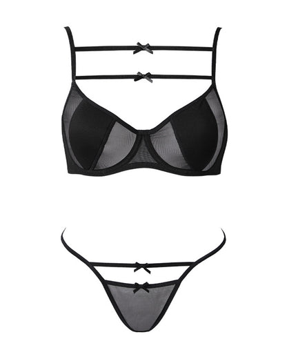 Sexy Lace Lingerie Set for Women Sensual Backless Design Sheer and Breathable Push-Up and Gathering Pure Desire Women's Bra