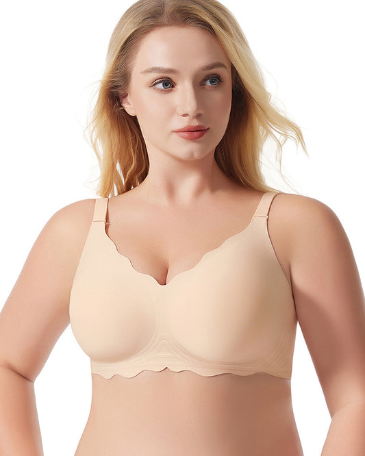 Traceless Women's Plus Size Underwear Bra Gather-up Acer Simple Casual