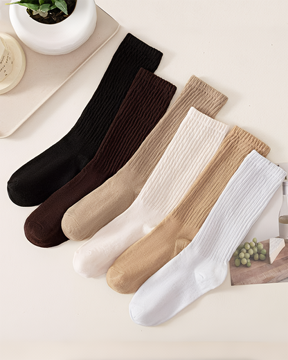 5 Pairs Women’s Slouchy Crew Socks