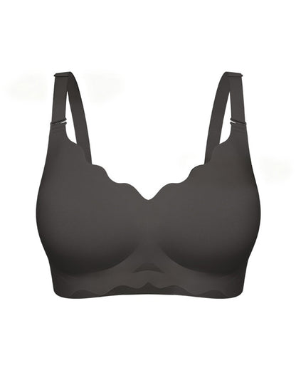 Liquid Foundation Invisible Underwear Women's Small Chest Push-up Jelly Gel Anti-sagging Latex Thin Cup Beautiful Back Bra Summer Seamless