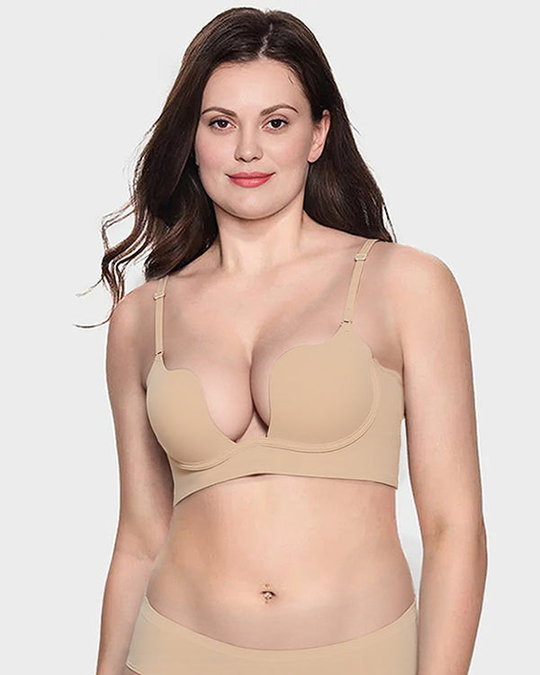 Low Cut U-Shaped Backless Bra