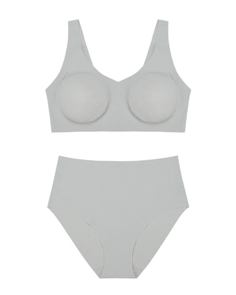 Women's Comfortable Wireless Underwire-Free Push-Up Seamless Yoga Tank Top Backless Breathable Ice Silk Sports Bra