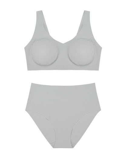 Women's Comfortable Wireless Underwire-Free Push-Up Seamless Yoga Tank Top Backless Breathable Ice Silk Sports Bra