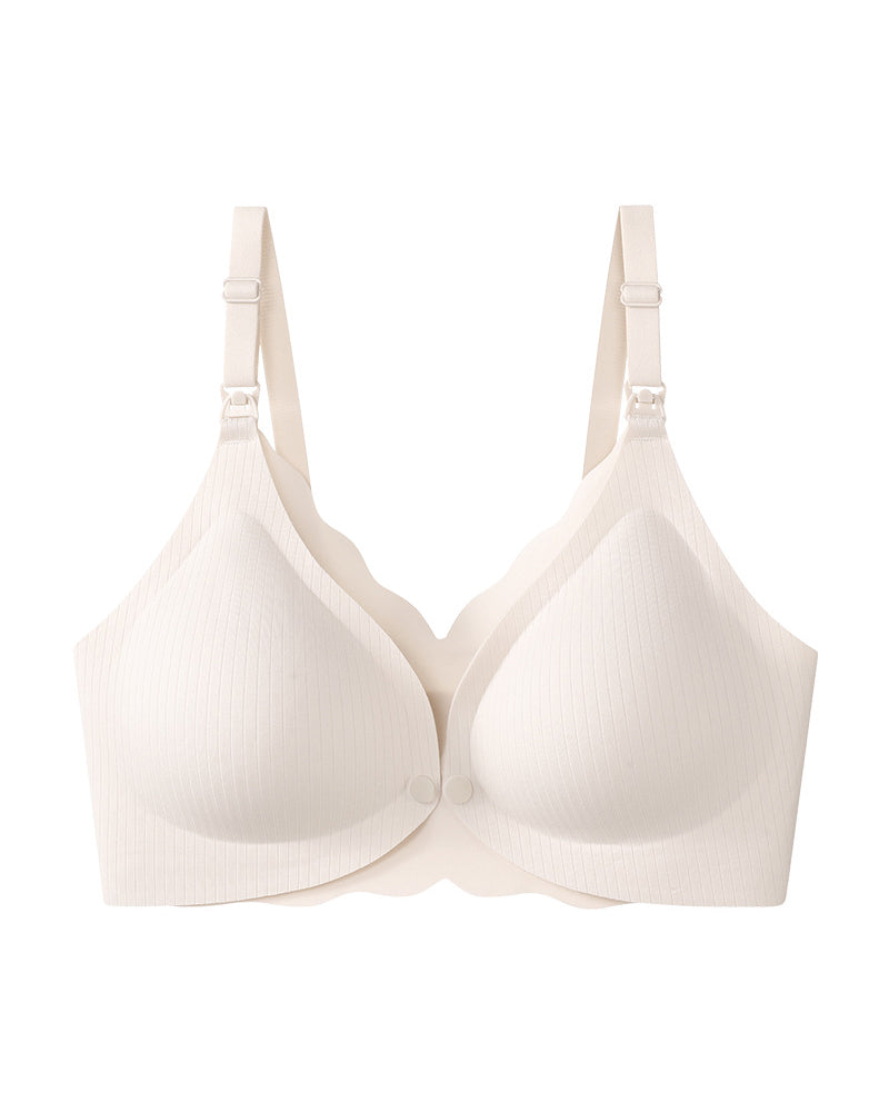 Maternity Nursing Pregnancy Anti-Sagging Support Sleep Postpartum Breastfeeding Specialized Large Bust Seamless Front-Closure Bra