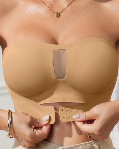 Strapless, Gathering, Small Bust, Non-Slip, Wrap-Around, Anti-Exposure, Seamless, Halter Neck, Lightweight, Invisible, Beautiful Back, Women's Bra