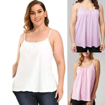 Loose-fitting Tank Top With Built-in Bra