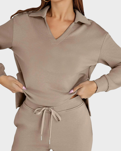 Women's Fall Transition 2-Piece Set - Breathable & Wrinkle Resistant Sweatsuits Sets