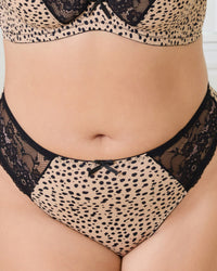 Leopard print lace Panties