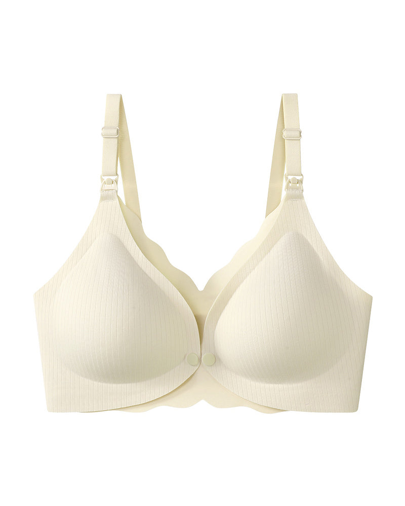Maternity Nursing Pregnancy Anti-Sagging Support Sleep Postpartum Breastfeeding Specialized Large Bust Seamless Front-Closure Bra