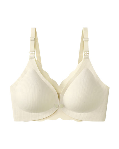 Maternity Nursing Pregnancy Anti-Sagging Support Sleep Postpartum Breastfeeding Specialized Large Bust Seamless Front-Closure Bra