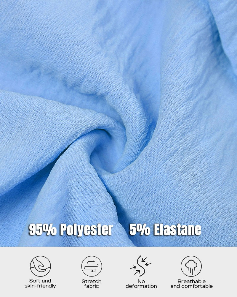 Long Sleeve Button Down Drawstring Shirt Dress