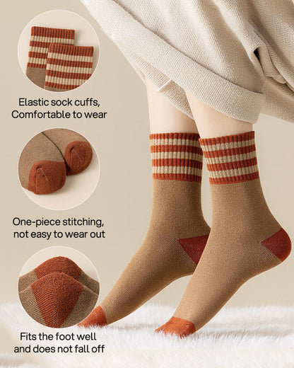 Cozy Plush Loop Lining Crew Socks