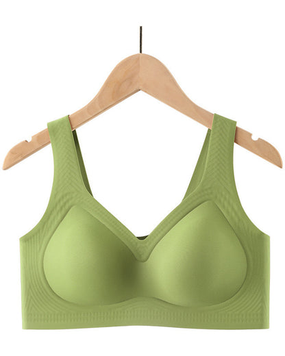 Plus Size Comfortable Seamless Bras for Curvy Women Maximizes Curves While Minimizing Appearance Push-Up Bra with Gathering Effect