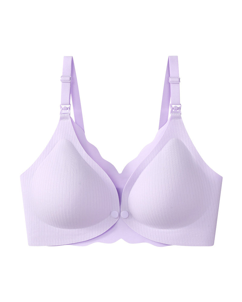 Maternity Nursing Pregnancy Anti-Sagging Support Sleep Postpartum Breastfeeding Specialized Large Bust Seamless Front-Closure Bra