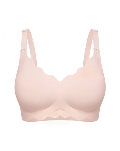 Liquid Foundation Invisible Underwear Women's Small Chest Push-up Jelly Gel Anti-sagging Latex Thin Cup Beautiful Back Bra Summer Seamless