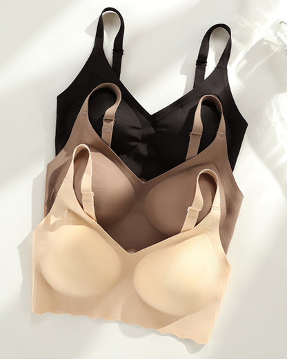 Lightweight Backless Jelly Gel Bra for Young Women Plus Size, Seamless, Wire-Free Side-Support & Lift Design Women's Underwear