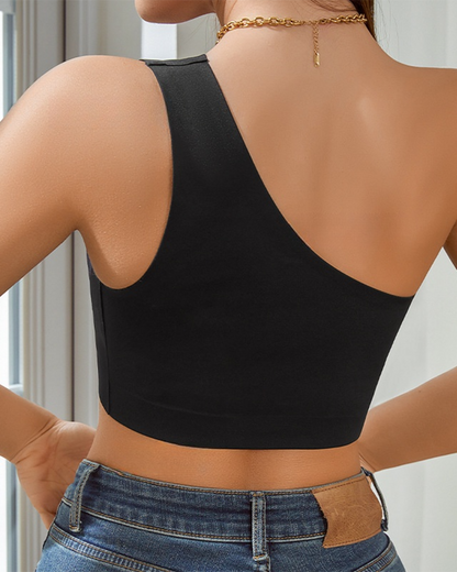 Plus Size Sexy Off-Shoulder Strapless Seamless Tank Top Women's Innerwear Single-Layer Lightweight Cup Comfortable Breathable Backless Underwear
