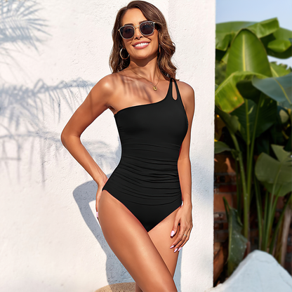 One Shoulder One Piece Swimsuit