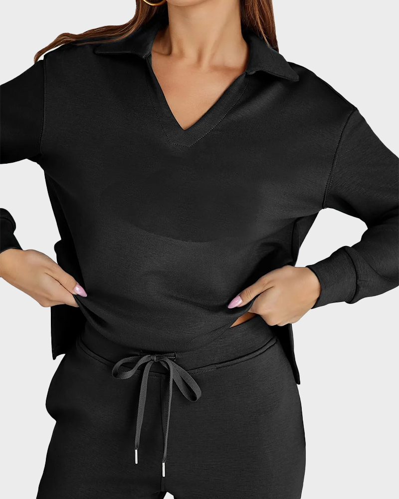 Women's Fall Transition 2-Piece Set - Breathable & Wrinkle Resistant Sweatsuits Sets