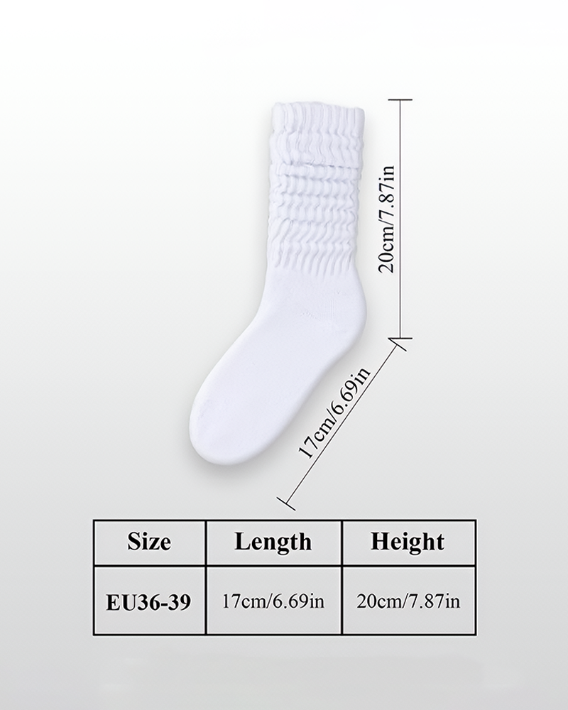 5 Pairs Women’s Slouchy Crew Socks