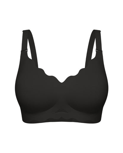 Liquid Foundation Invisible Underwear Women's Small Chest Push-up Jelly Gel Anti-sagging Latex Thin Cup Beautiful Back Bra Summer Seamless