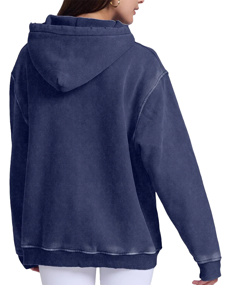 Oversized Unisex Acid Wash Hoodie Pullover