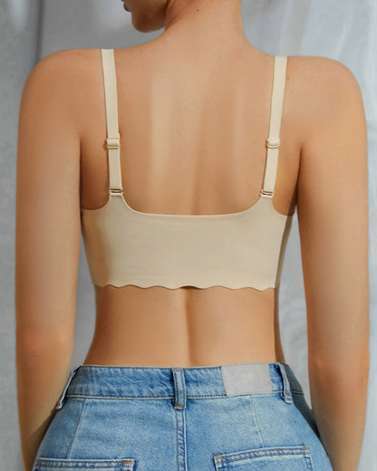 Lightweight Backless Jelly Gel Bra for Young Women Plus Size, Seamless, Wire-Free Side-Support & Lift Design Women's Underwear