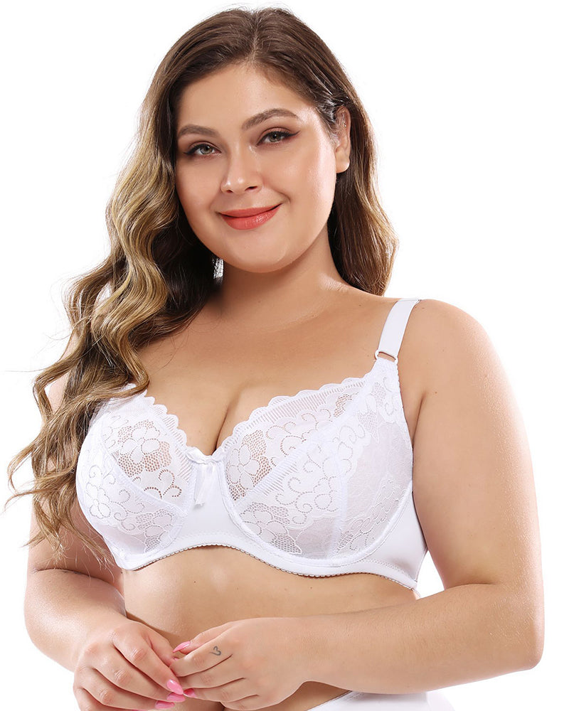 Plus-Size Women's Lingerie Large Cup Size Lightweight Curvy Sexy Lace
