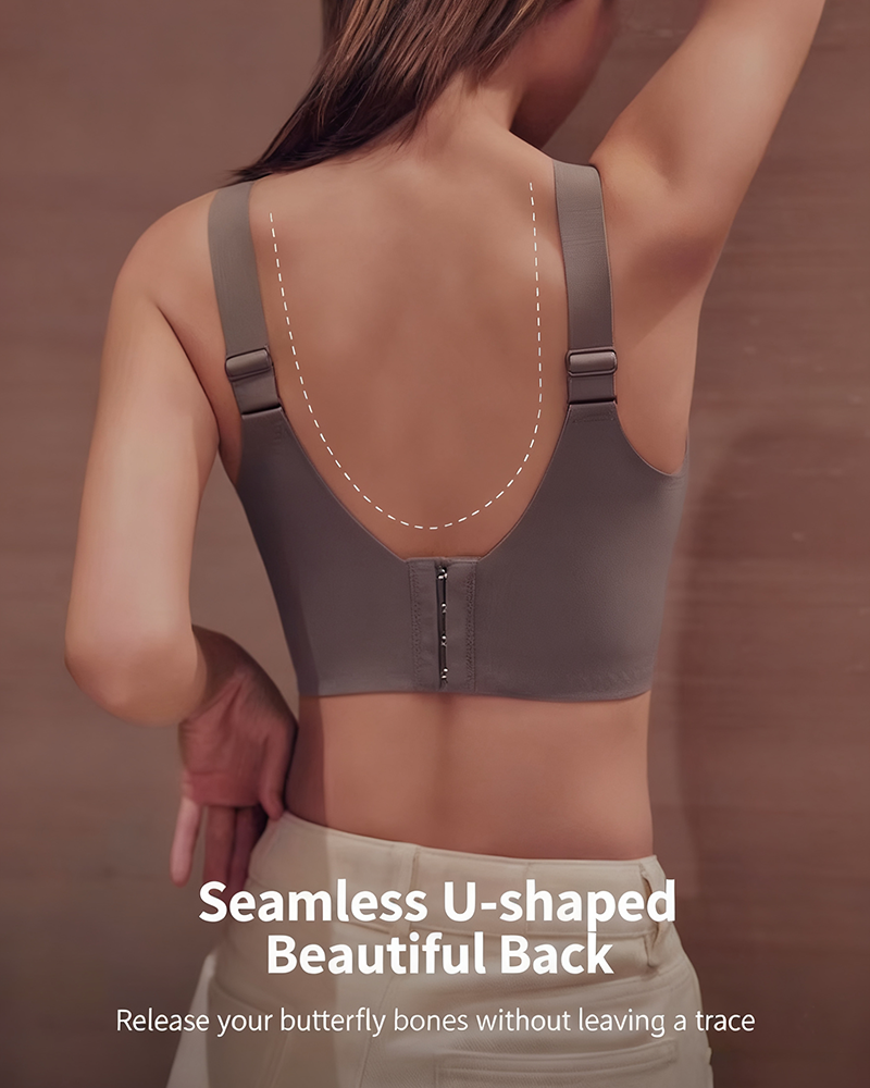 Large Size Litching Underwear Women's Large Chest Showy Small No-Rings Bra Gathering Side-Tucking Auxilary Breast Anti-Sagging Top Bra