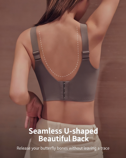 Large Size Litching Underwear Women's Large Chest Showy Small No-Rings Bra Gathering Side-Tucking Auxilary Breast Anti-Sagging Top Bra