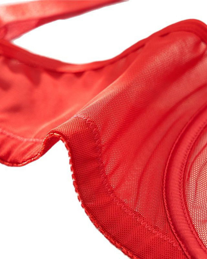Sexy Plus Size Underwire Bra with Lace, Comfortable Push-Up Design Thin Style for Curvy Women with Larger Busts