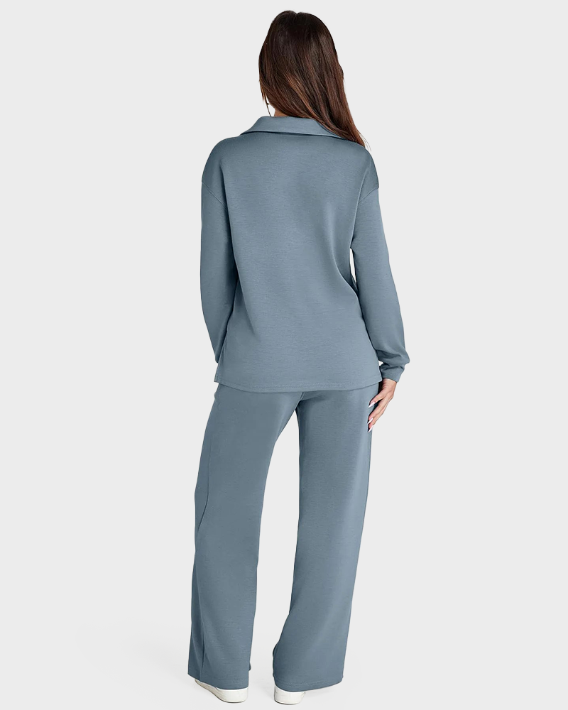 Women's Fall Transition 2-Piece Set - Breathable & Wrinkle Resistant Sweatsuits Sets