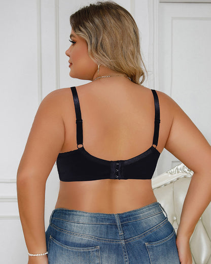 Large Size Underwear Sexy Lace Push-up Bra Women's Big Bra