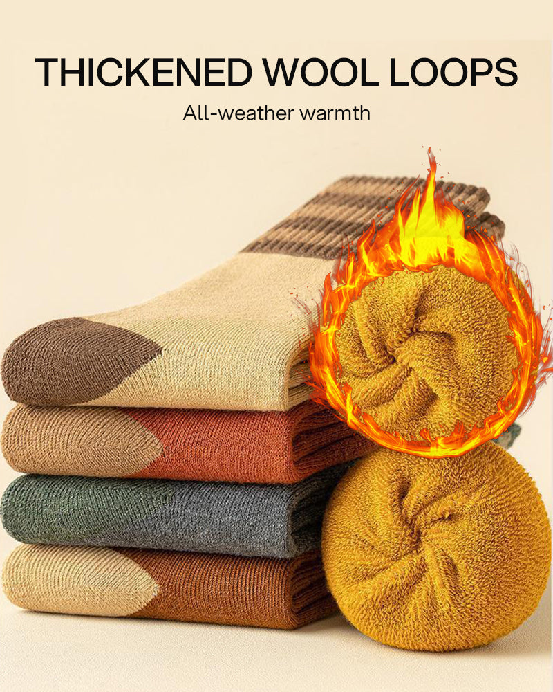 Cozy Plush Loop Lining Crew Socks