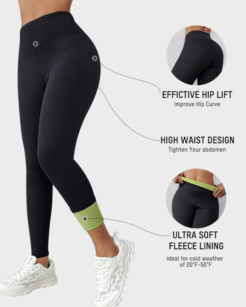 Fleece-Lined Tummy Control Shaping Leggings