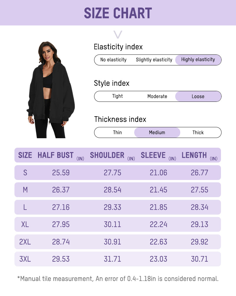 Oversized Unisex Acid Wash Zip Hoodie