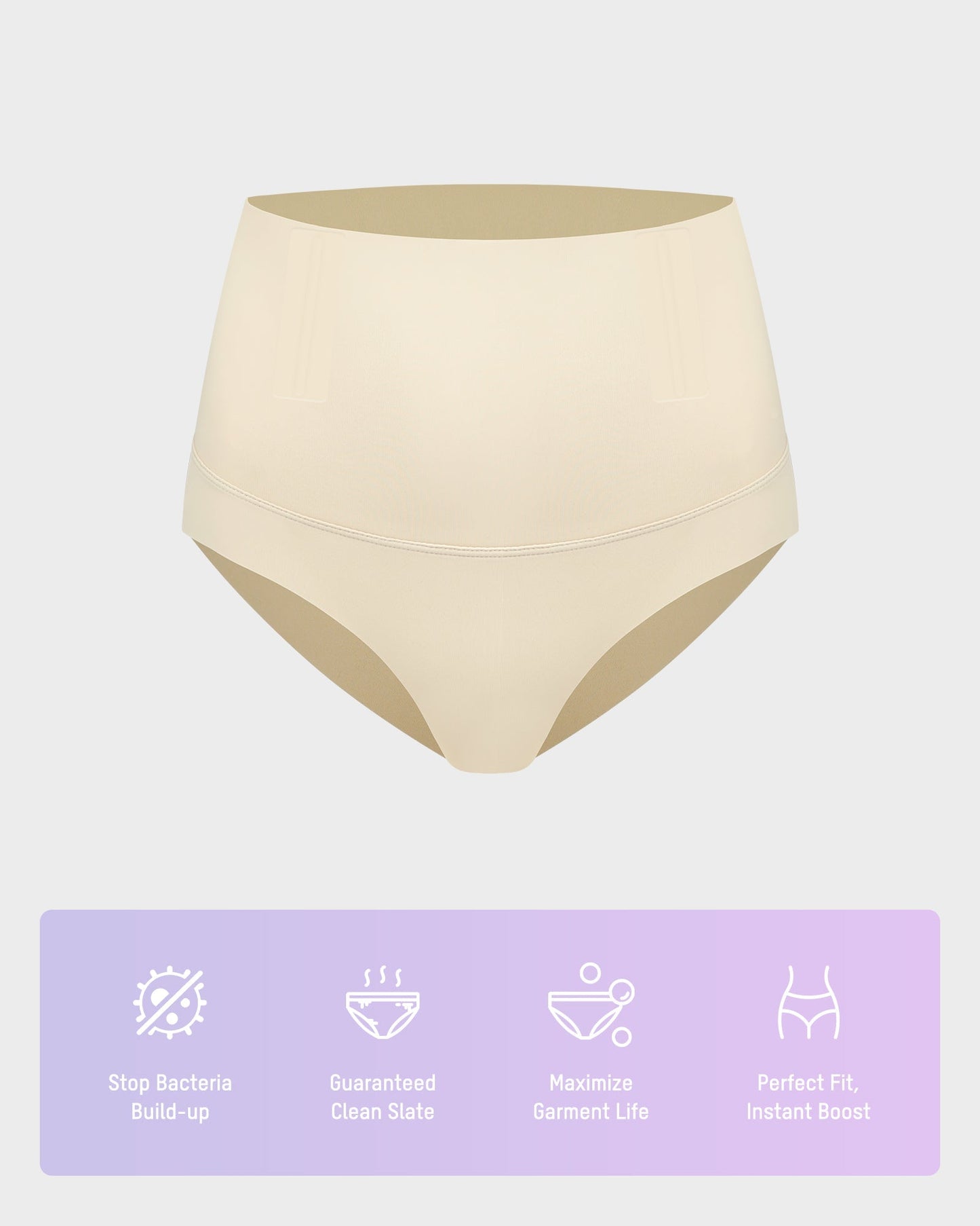 High Waist Seamless Tummy Control Panties (5 Pack)