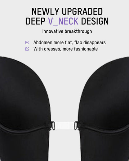 Strapless U Plunge Thong Bodysuit