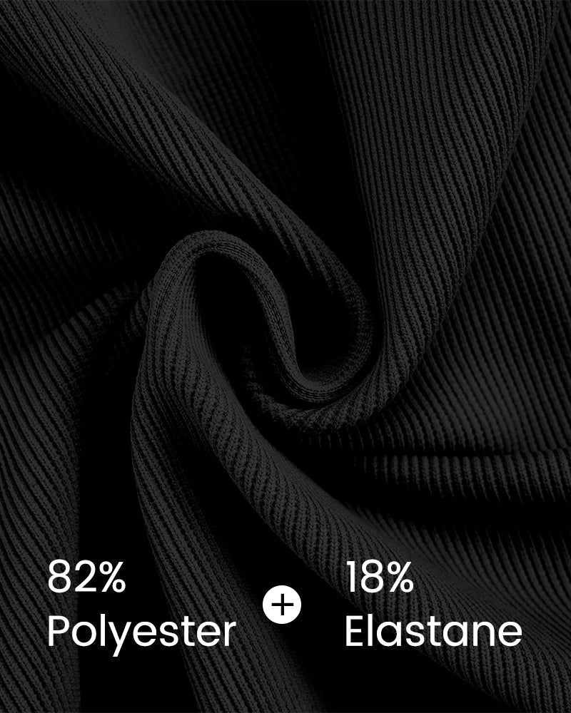 Textured Knot-Front High-Waisted Bikini Set