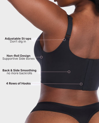 Wireless V-Neck Back & Side Smoothing Bra