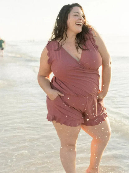 Swim Romper Built-in Bra