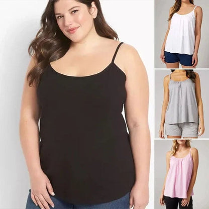 Loose-fitting Tank Top With Built-in Bra