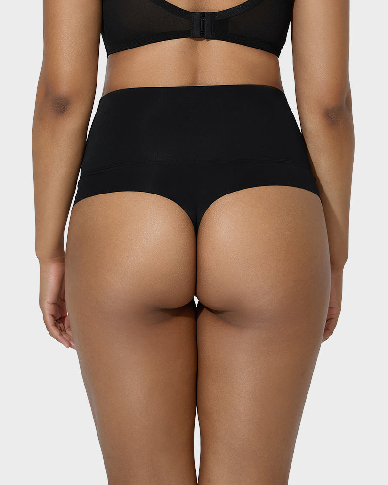 High-Rise Seamless Thong Panty(4 Pack)